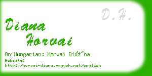 diana horvai business card